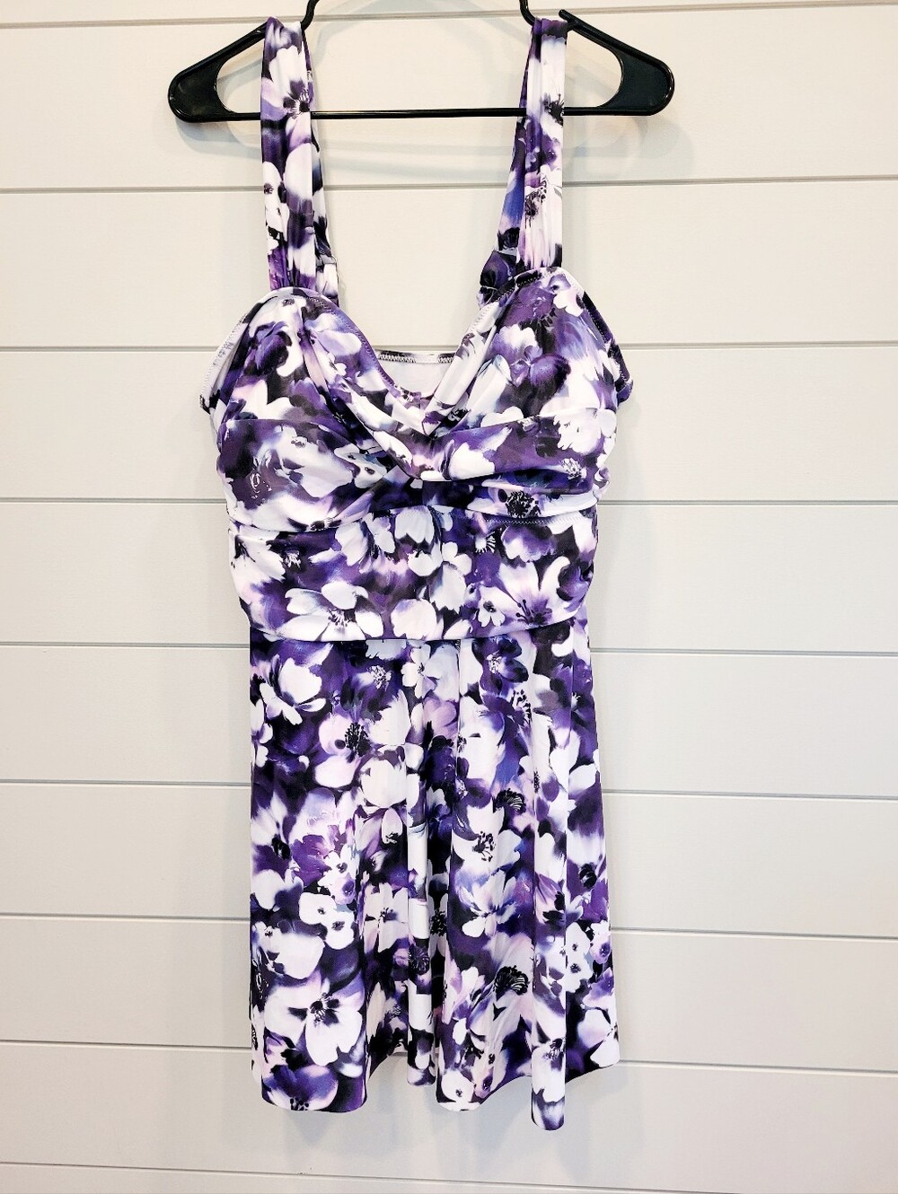 Unbranded 18W Swim Suit Top Dress Floral Longline Flared- No bottoms